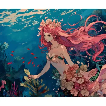 Plakát Plakát Nymfa Oceánu bez rámu 60 x 50 cm