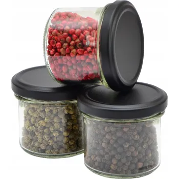 Zavařovací sklenice 10x Nádoba Na Potraviny Zavařovací Sklenice 125 ml Skleněná Zavařovací Sklenice na koření Zavařeniny