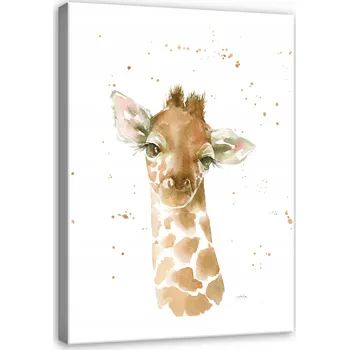 Obraz Obrázek DO DĚTSKÉHO POKOJE Žirafa Na Plátně 60x40