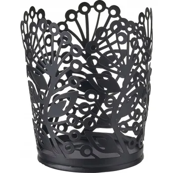 Svícen IKEA HOSTAGILLE Svícen na čajové svíčky, černý, 11 cm