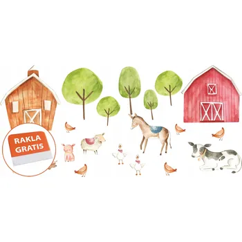 Samolepící dekorace Samolepka na stěnu zvířátka pro děti 200x95 cm