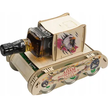 Sklenice Dávkovač na pivo ve tvaru tanku WHISKY WHISKEY dárek k NAROZENINÁM, svátku, na rozlučku se svobodou