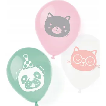 Balónek Balónky Amscan Hello Pets 23 cm, 6 kusů