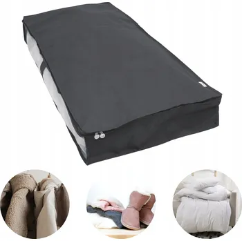 Úložný box ŠEDÝ organizér, úložný box do skříně 107x50x15 cm