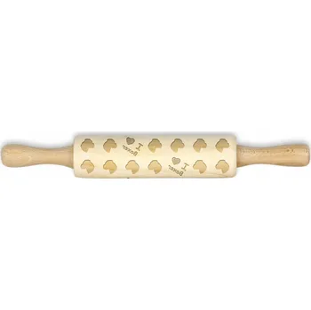 Váleček na těsto Bokser, Boxer I - malý váleček se vzorem psa, váleček na těsto pro děti,