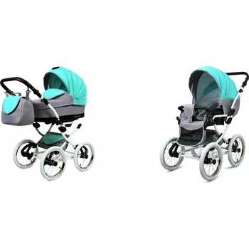 Kočárek Dětský kočárek 2v1 s korbičkou a sporťákem BabyLux Margaret