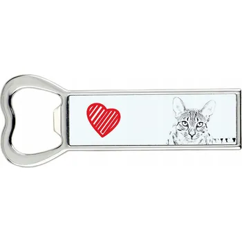 Otvírák Otvírák na láhve s kočkou Mau (egyptská kočka) s vaší fotografií