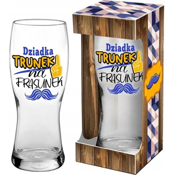 Sklenice Dárek pro dědečka - sklenice na pivo s věnováním