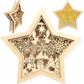 Obraz Dřevěná lucerna Clanstore 21 cm