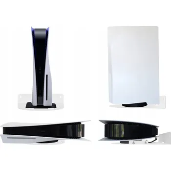 Herní konzole Držák/úchyt na zeď pro konzoli PlayStation 5 PS5 - vertikální/horizontální - bílý