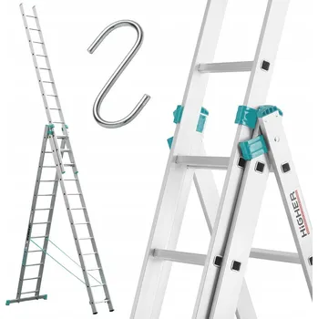 Žebřík Hliníkový Žebřík Alve 3 x 12 do 150 kg