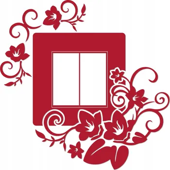 Samolepící dekorace Velurová samolepka na zeď dekorace vypínače NW