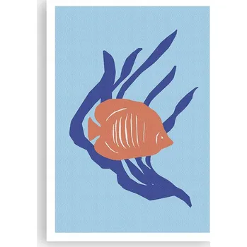 Obraz Plakát na zeď bez rámu 70x100 ryba foto-obraz plakáty do obývacího pokoje ložnice