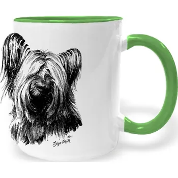 Hrnek - Skye teriér Barva: Zelená