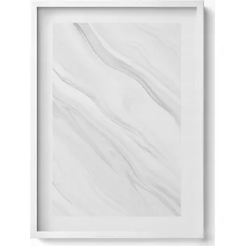 Obraz Nástěnný obraz v bílém rámu do obýváku kuchyně Dekorativní mramor 50x70 cm