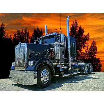 Diamantové malování DIAMANTOVÁ VÝŠIVKA Diamond Painting Diamantová Mozaika Náklaďák Truck TIR