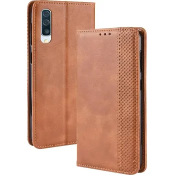 Pouzdro na tablet VSECHNONAMOBIL 14309 BUSINESS Peňaženkový obal Samsung Galaxy A50 hnědý