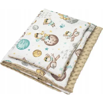 Dětská deka Sada Dětská deka 75x100 cm + polštář Minky PRO MIMINKA Kerstin