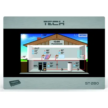 TECH Controllers ST-280 stříbrný/černý