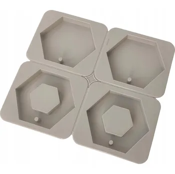 Silikonová forma na VONNÉ PŘÍVĚSKY mýdla ozdobné dekorativní hex