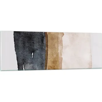 Obraz Obraz na skle do obýváku ložnice 90x30 abstrakce obrazy na zeď sklo