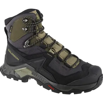 Pánská treková obuv Zeleno-černá pánská trekingová obuv Salomon Quest Element GTX 414571 Velikost: 42