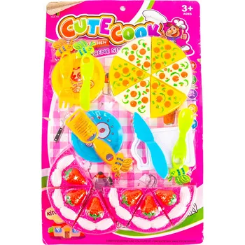 Dětská kuchyňka KUCHYŇSKÉ DOPLŇKY NÁDOBÍ PŘÍBORY DORT PIZZA