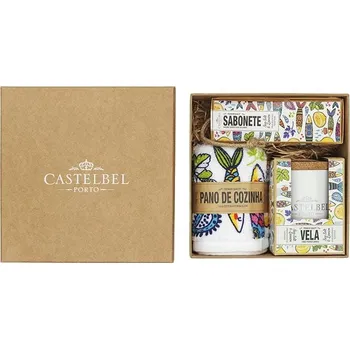 Kosmetická sada Dárková sada Castelbel mýdlo, svíčka, ručník