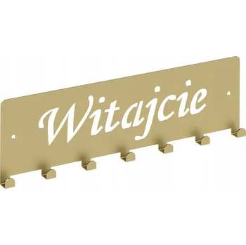 Věšák Šatní ramínko kovový Domer zlatý