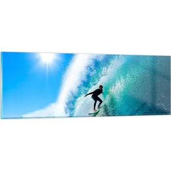 Obraz Obraz na skle do obýváku ložnice 90x30 sport foto obrazy na zeď sklo