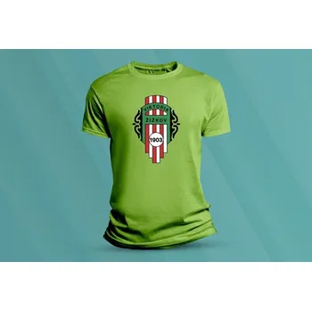 Chlapecké tričko Dětské bavlněné tričko Viktoria Žižkov. Lime velikost L