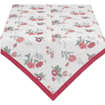 Prostěradlo Bílý běhoun, odstíny červené, odstíny růžové 160 x 50 cm