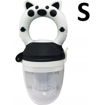 Kousátko na podávání jídla MilaBaby silikonové černé