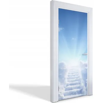 Fototapeta Ozdobná dekorativní fólie na dveře, nábytek, skříň – Schody do nebe 85x205 cm