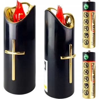 Svíčka LED vklad do hřbitovní svíčky Cortina 15 cm