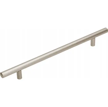 Nábytkové kování Nábytková úchytka reling stříbrná saténová 27,2 x 1,2 x 3,1 cm