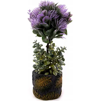 umělá květina KVĚTINOVÁ OZDOBNÁ ROSTLINA V KVĚTINÁČI RŮZNÉ VZORY 29 CM