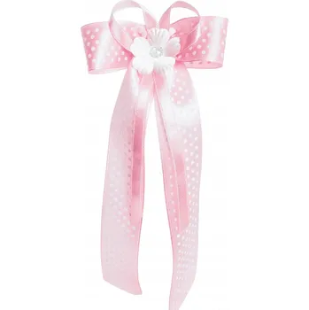 Vánoční dekorace Ozdoba na hromniční svíci, růžová dekorace svíčky