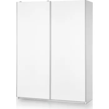 Šatní skříň Kombinovaná skříň RYDER 150 cm, bílý lesk +možnost VÝNOSU + vyzvednutí ZDARMA