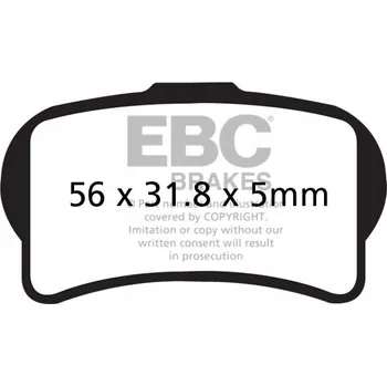 Brzdová destička Brzdové Destičky EBC FA644TT