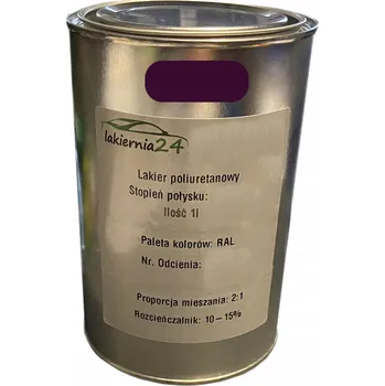 Lak na dřevo Barva Průmyslový polyuretanový lak 1l lesklý 2:1 RAL 4007
