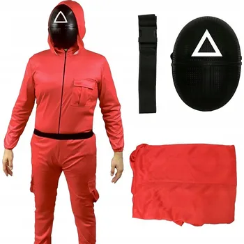 Karnevalový kostým Kostým Strážce Čtverec vel. 56 Squid Game