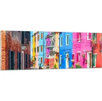 Obraz Obraz na skle do obýváku ložnice 90x30 město foto obrazy na zeď sklo