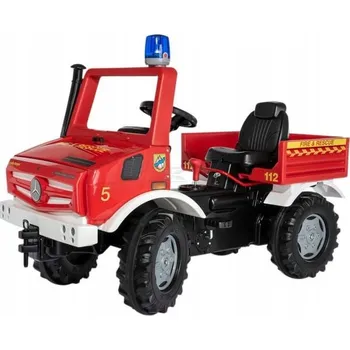 autíčko HASIČI HASIČSKÉ AUTO MERCEDES UNIMOG NA PEDÁLY ROLLY TOYS