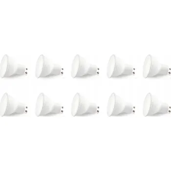 Žárovka 10x LED žárovka GU10 5W 3000K Teplá Barva LLS Sada 10 Ks