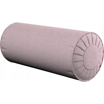 Polštář Polštář Dekoria s kolečky váleček záhyby, růžový