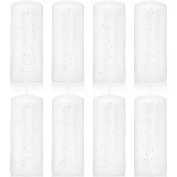 Svíčka Tradiční parafinová svíčka bez vůně Drobo 8 ks