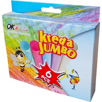 Kresba Křída Chodníková JUMBO 6 kusů