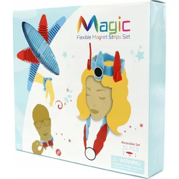 ostatní stavebnice Sada 3D magnetických STAVEBNICE , flexibilní, 22 Dílů .