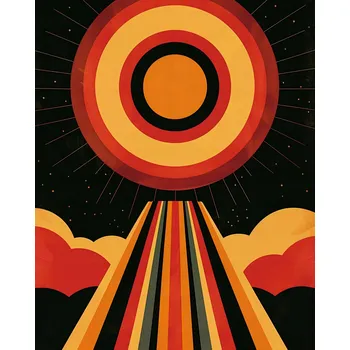 Plakát Plakát Paprsky Vitality bez rámu 40 x 50 cm